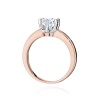 Pierścionek W0482 Diament Laboratoryjny 0,70ct różowe złoto