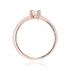 Pierścionek W0582 z diament laboratoryjny 0,30ct różowe złoto
