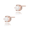Kolczyki K0032 Diament 2 x 0,12ct różowe złoto