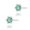 Kolczyki K0222 Szmaragd 2 x 0,30ct białe złoto