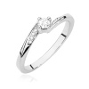 Pierścionek W0262 Diament 0,10ct białe złoto