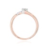 Pierścionek W0262 Diament 0,10ct różowe złoto