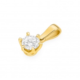 Zawieszka Z0575 Diament Laboratoryjny 0,40ct żółte złoto