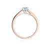 Pierścionek W0052 Diament Laboratoryjny 0,30ct różowe złoto