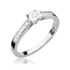 Pierścionek W0052 Diament Laboratoryjny 0,30ct białe złoto