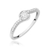 Pierścionek W0658 Diament 0,08ct białe złoto
