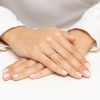 Pierścionek W0658 Diament 0,08ct różowe złoto