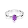 Pierścionek W0685 Ametyst 0,40ct białe złoto