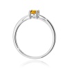Pierścionek W0685 Cytryn 0,60ct białe złoto