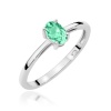 Pierścionek W0685 Szmaragd 0,40ct białe złoto