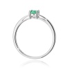 Pierścionek W0685 Szmaragd 0,40ct białe złoto