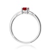 Pierścionek W0685 Granat 0,50ct białe złoto