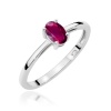 Pierścionek W0685 Rodolit 0,50ct białe złoto