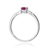 Pierścionek W0685 Rodolit 0,50ct białe złoto