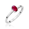 Pierścionek W0685 Rubin 0,60ct białe złoto