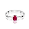 Pierścionek W0685 Rubin 0,60ct białe złoto