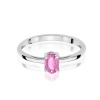 Pierścionek W0685 Szafir Różowy 0,45ct białe złoto