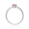 Pierścionek W0685 Szafir Różowy 0,45ct białe złoto