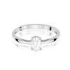Pierścionek W0685 Szafir Biały 0,50ct białe złoto