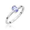 Pierścionek W0685 Tanzanit 0,40ct białe złoto