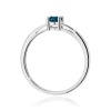 Pierścionek W0685 Topaz London Blue 0,50ct białe złoto