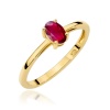 Pierścionek W0685 Rubin 0,60ct żółte złoto