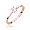 Pierścionek W0592 Diament 0,15ct różowe złoto