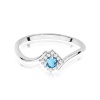Pierścionek W0702 Topaz Swiss 0,15ct białe złoto