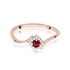 Pierścionek W0702 Rubin 0,15ct różowe złoto