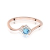 Pierścionek W0702 Topaz Swiss 0,15ct różowe złoto