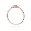 Pierścionek W0702 Topaz Swiss 0,15ct różowe złoto