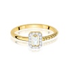 Pierścionek W0707 Diament 0,13ct żółte złoto