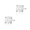 Kolczyki K0577 Diament Laboratoryjny 2 x 1.00ct białe złoto sztyft zakręcany