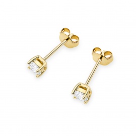 Kolczyki K0577 Diament 2 x 0.30ct żółte złoto