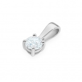 Zawieszka Z0576 Diament Laboratoryjny 0,40ct białe złoto