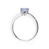 Pierścionek W0563 z tanzanitem 0,50ct białe złoto