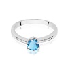 Pierścionek W0563 Topaz Swiss 0,50ct białe złoto
