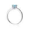 Pierścionek W0563 Topaz Swiss 0,50ct białe złoto