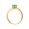 Pierścionek W0563 szmaragd 0,50ct żółte złoto