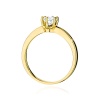 Pierścionek W0563 biały szafir 0,50ct żółte złoto