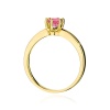 Pierścionek W0563 różowy topaz 0,60ct żółte złoto