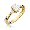 Pierścionek W0002 Diament Laboratoryjny 0,60ct żółte złoto