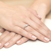 Pierścionek W0006 Diament Laboratoryjny 0,40ct białe złoto