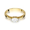 Pierścionek W0006 Diament Laboratoryjny 0,40ct żółte złoto