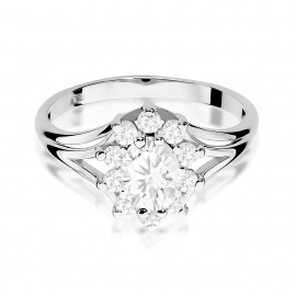 Pierścionek W0037 Diament Laboratoryjny 0,70ct białe złoto