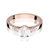 Pierścionek W0078 Diament Laboratoryjny 0,60ct różowe złoto