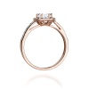 Pierścionek W0087 Diament Laboratoryjny 0,50ct różowe złoto