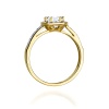 Pierścionek W0087 Diament Laboratoryjny 0,50ct żółte złoto