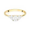 Pierścionek W0451 Diament laboratoryjny 0,50ct żółte złoto