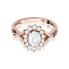 Pierścionek W0182 Diament Laboratoryjny 0,70ct różowe złoto